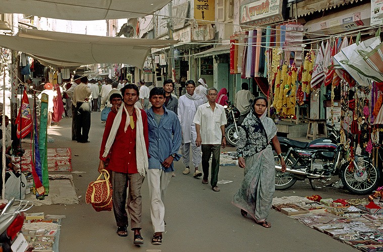 Basar in einer Kleinstadt in Madhya Pradesh