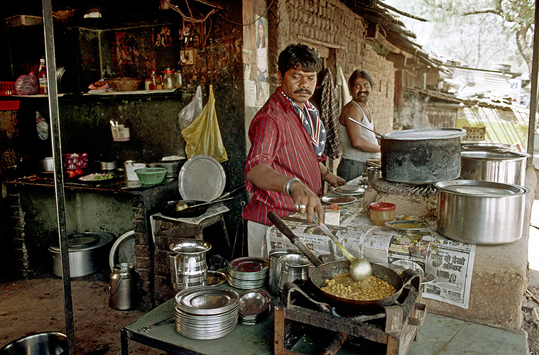 Restaurant auf dem Lande, Madhya Pradesh