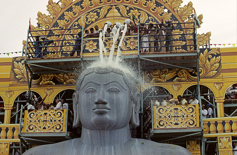 Jain-Fest Mahamasthak Abhisheka in Sravanabelgola, Karnataka   